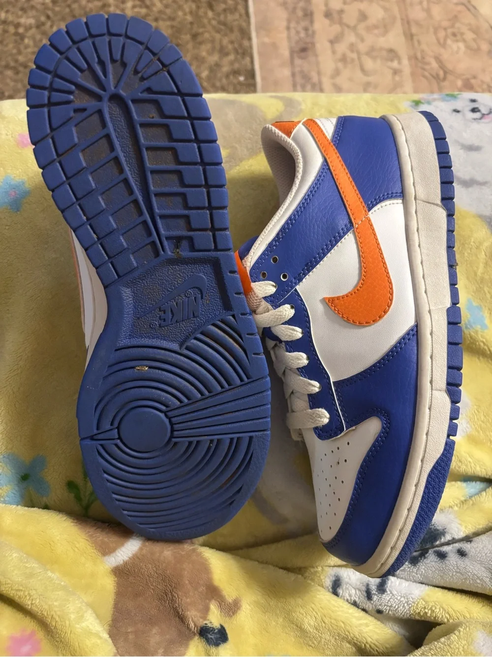 Nike Dunk Low — White, Purple & Orange